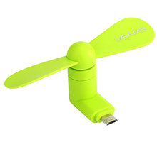 USAMS ZB021 Mobile Phone Fan USB/microUSB, zelený_8889814