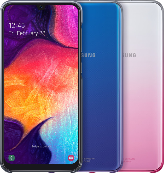Samsung Gradation zadní kryt pro Samsung A505 Galaxy A50, fialová (violet)_68886165