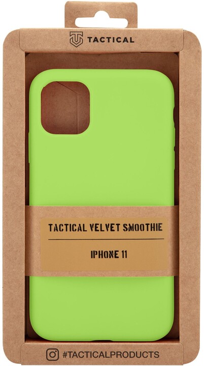 Tactical silikonový kryt Velvet Smoothie pro Apple iPhone 11 Pro, svítívě zelená_247224890