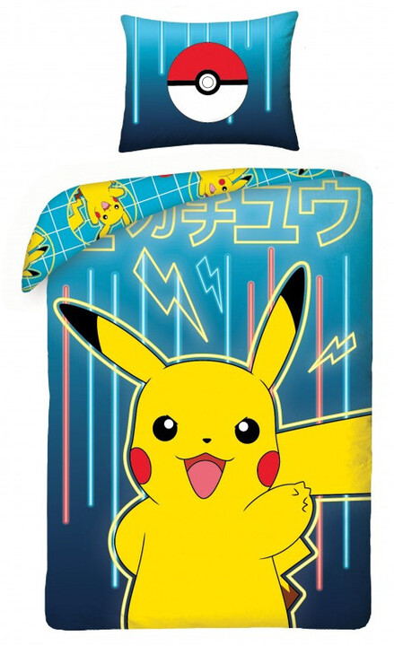 Povlečení Pokémon - Pikachu, modré_1306637547