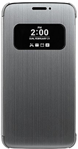 LG Folio S-View CFV-160 pouzdro pro LG G5, stříbrná_1150704088