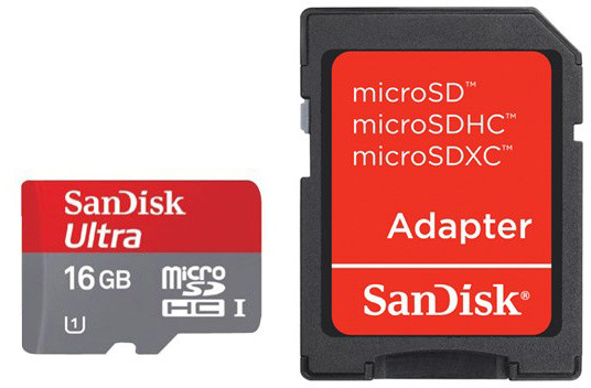 SanDisk Micro SDHC Ultra 16GB Class 10 + adaptér_1616295653