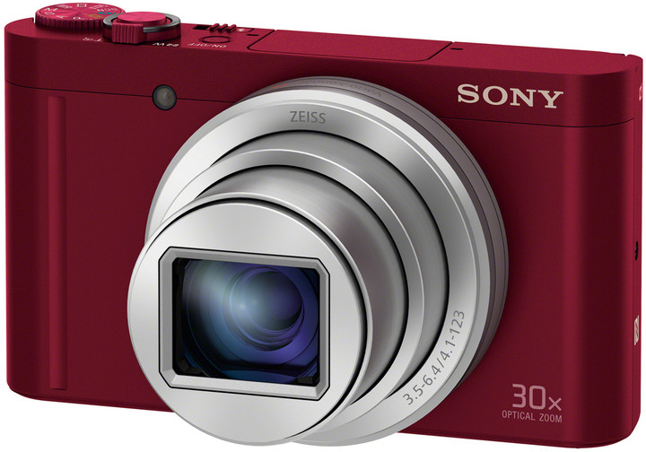 Sony Cybershot DSC-WX500, červená