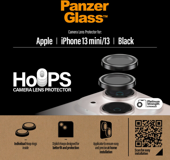PanzerGlass HoOps ochranné kroužky pro čočky fotoaparátu pro Apple iPhone 13 mini/13_1156491507