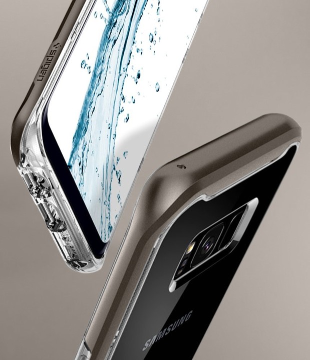 Spigen Neo Hybrid Crystal pro Samsung Galaxy S8+, gunmetal_1926481357