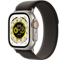 Apple Watch Ultra, 49mm, Cellular, Titanium, Black/Gray Trail Loop - M/L MQFX3CS/A