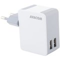 Avacom HomeNOW síťová nabíječka 3,4A se dvěma výstupy (micro USB kabel), bílá_321755680