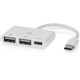 Nedis USB hub, 3 portový, USB-C, USB 2.0, 2x USB-A, 1x USB-C_730235170