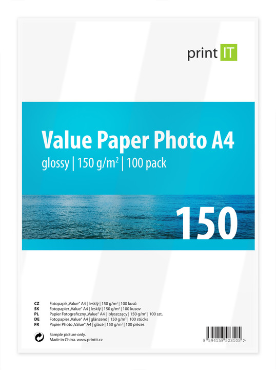 PRINT IT Value Paper Photo A4 150 g/m2 Glossy 100ks_286464402