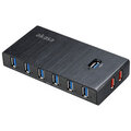 Akasa USB hub Elite 10EX, 10x USB 3.0, 2 nabíjecí porty, černý_18130006