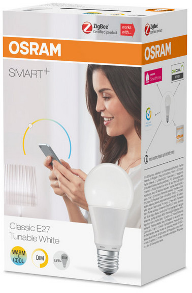 Osram Smart+ regulovatelná bílá LED žárovka 9,5W, E27_63759117
