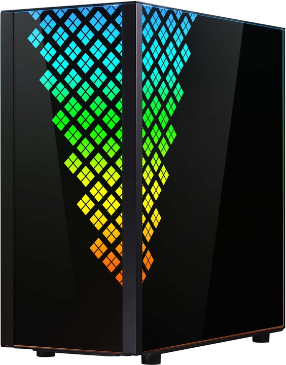 BITFENIX Dawn TG A-RGB, TG, černá