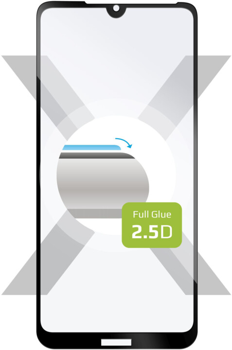 FIXED ochranné tvrzené sklo Full-Cover pro Honor 8S (2020), lepení přes celý displej, 2.5D, černá_1440663685