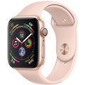 Apple Watch series 4, 44mm, pouzdro ze zlatého hliníku/růžový řemínek