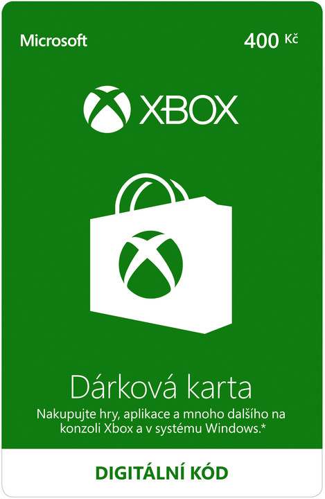 Microsoft Xbox Live dárková karta 400 Kč (elektronicky)_347674510