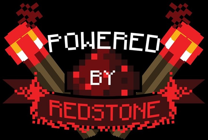 Tričko Minecraft Powered By Redstone Premium, černé (US XL / EU XXL)_1548853165