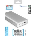 Trust Omni Plkus Metal PowerBank USB-C QC3.0 20000 mAh, stříbrná_301210571
