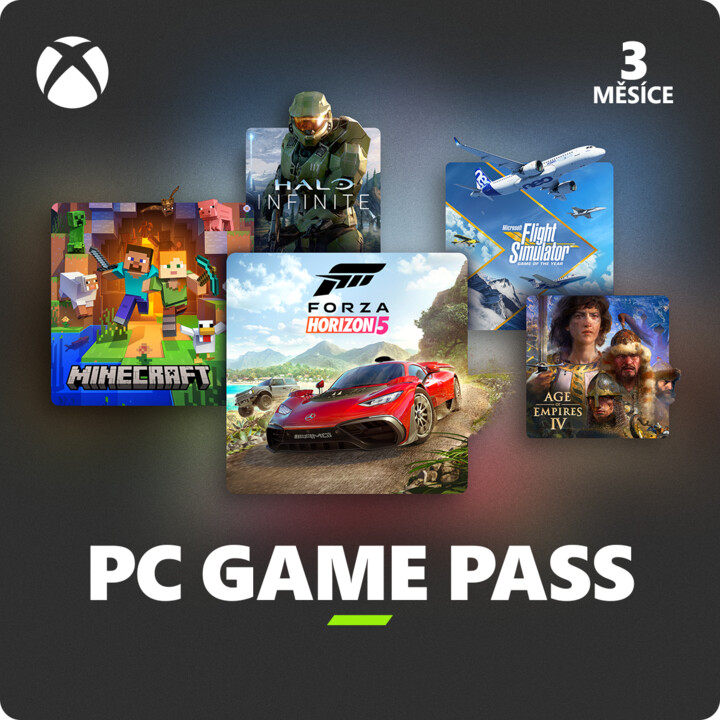 Karta Microsoft PC Game Pass 3 měsíce - PIN (platnost do 30.6.2024)_1655046166