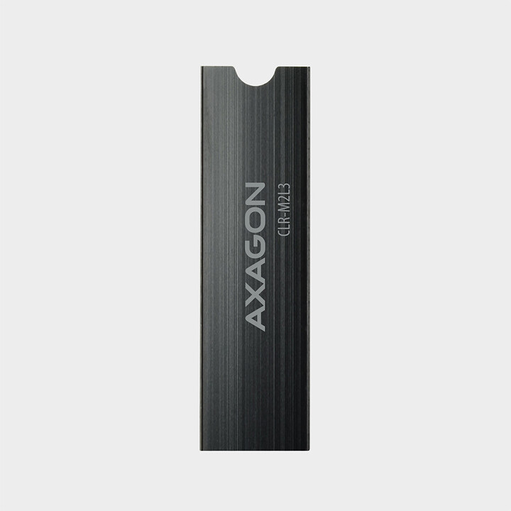 AXAGON CLR-M2L3, hliníkový pasivní chladič pro M.2 2280 SSD, výška 3 mm_1465679348
