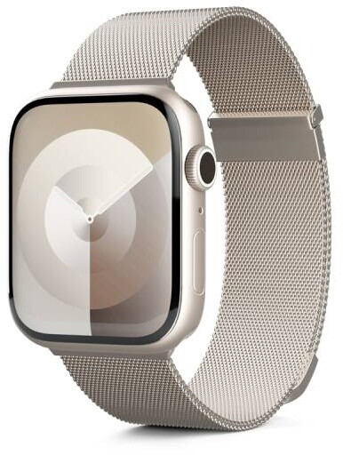 Epico ocelový pásek Milanese+ pro Apple Watch 42/44/45/49mm, bílá_1028742046