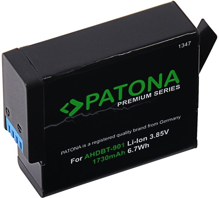 Patona baterie pro digitální kamery GoPro Hero 9 a Hero 10, 1730mAh, Li-Ion, Premium_1245860134