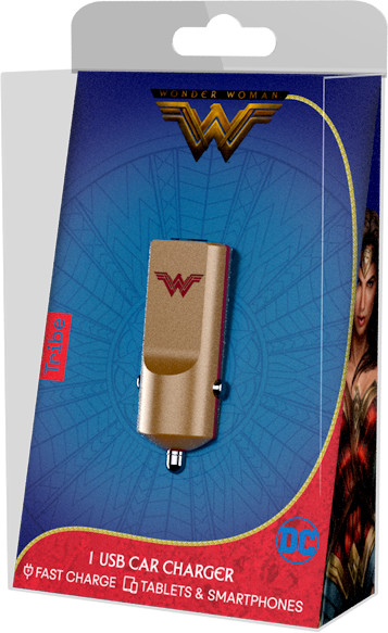 Tribe DC Movie Wonder Worman USB nabíječka do auta - Zlatá_250851090