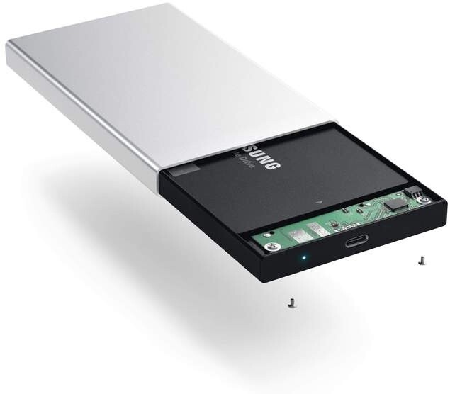 Satechi Aluminum Type-C HDD/SSD Enclosure, stříbrná_285535995