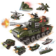 Stavebnice Qman QM-09 Amphibious Panzer (1803), sada 8v1