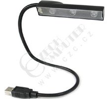 Porte USB lampička 3xLED černá_707201461