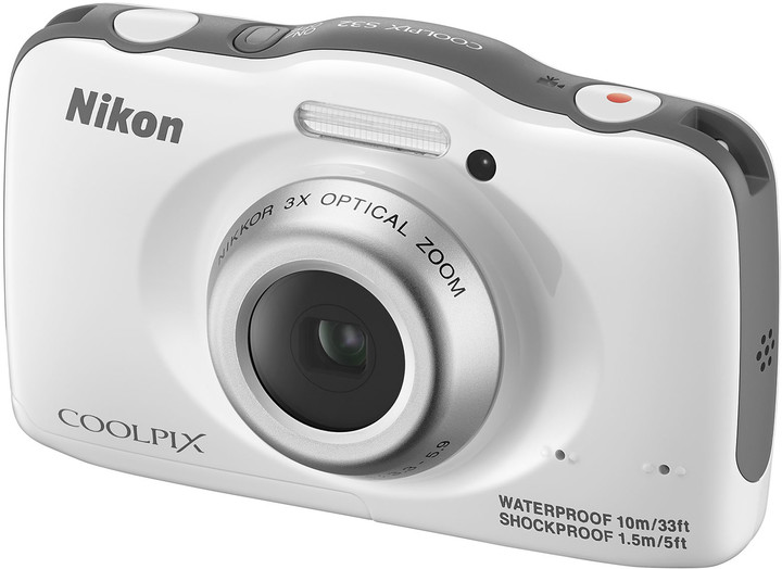 Nikon Coolpix S32, backpack kit, bílá_28961840