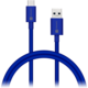 CONNECT IT Wirez COLORZ Kabel USB-C (Type C) - USB-A, 1 m, modrý