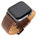 FIXED Berkeley kožený řemínek pro Apple Watch 42mm a 44mm s černou sponou, hnědý_780152612