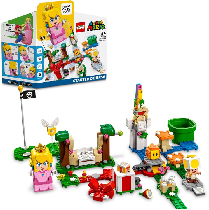 Extra výhodný balíček LEGO® Super Mario™ Dobr. s Peach – startovací set, Fuzzy a Goombova bota_1382384322