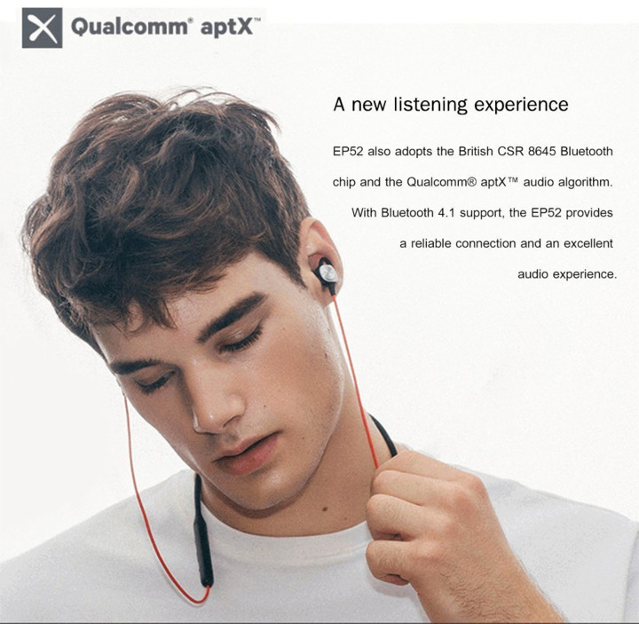 Meizu Bluetooth sluchátka EP52, černá-červená_694191760
