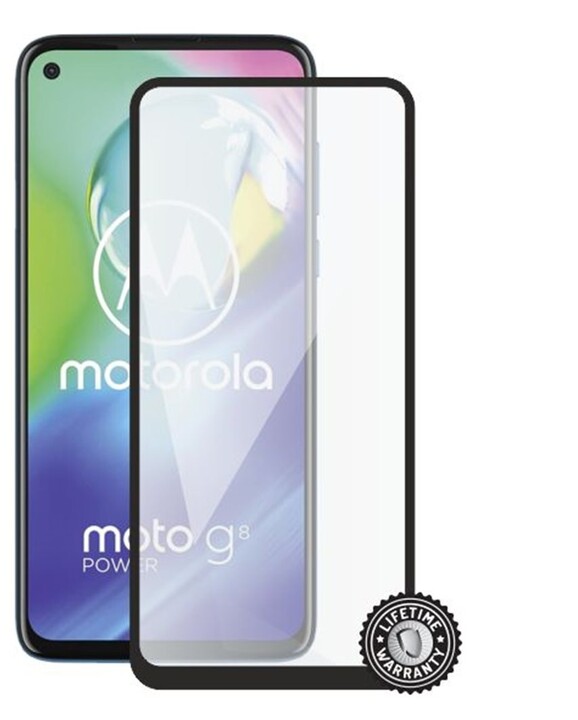 Screenshield ochrana displeje Tempered Glass pro Motorola Moto G8 XT2045, Full Cover, černá_31465633