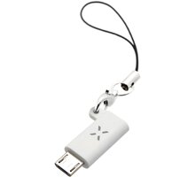 FIXED Link redukce pro nabíjení a datový přenos z USB-C na microUSB, bílá FIXA-CM-WH