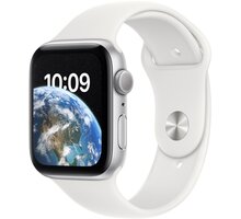 Apple Watch SE 2022, 44mm, Silver, White Sport Band_574409744