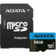 ADATA Micro SDXC Premier 64GB 85MB/s UHS-I U1 + SD adaptér