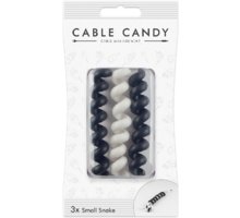 Cable Candy kabelový organizér Small Snake, 3 ks, černá a bílá_926086208
