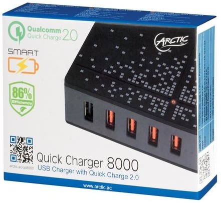 Arctic Quick Charger 8000 (EU), USB nabíječka, 5 portů_720063283