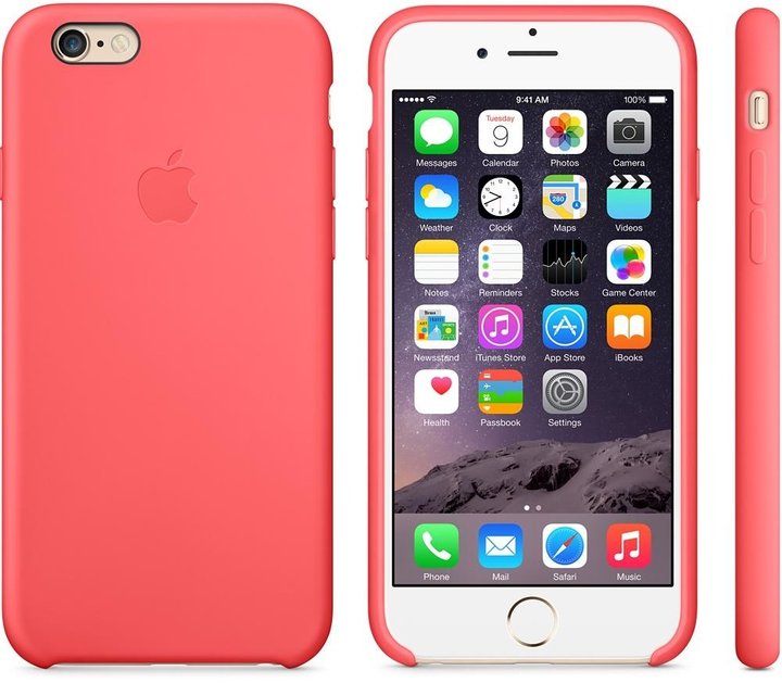 Apple Silicone Case pro iPhone 6, růžová_1204650244