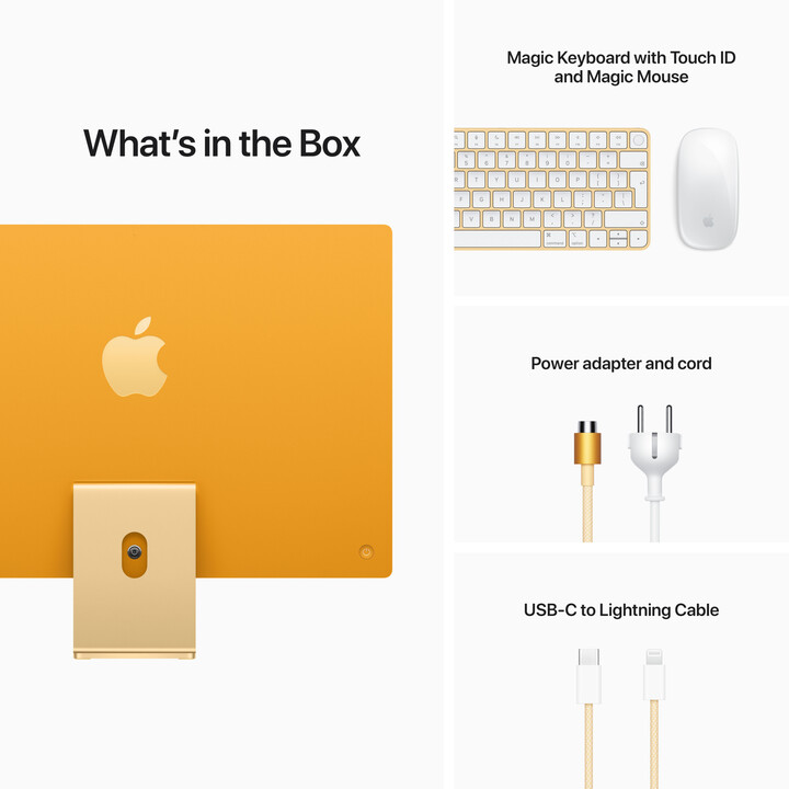 Apple iMac 24&quot; 4,5K Retina M1/16GB/512GB/8-core GPU, žlutá_503611768