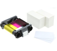 Badgy YMCKO, barevná páska pro tiskárny Badgy + 100 PVC karet (0,76mm) CBGP0001C