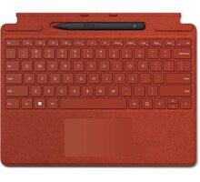 Microsoft Surface Pro Signature Keyboard + Pen bundle (Poppy Red), CZ&SK 8X6-00089
