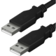YENKEE kabel YCU 012 BK USB-A - USB-A , propojovací, USB 2.0, 1.5m, černá_1123809389