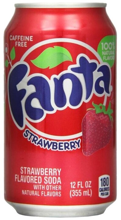 Fanta Strawberry, limonáda, jahoda, 355 ml
