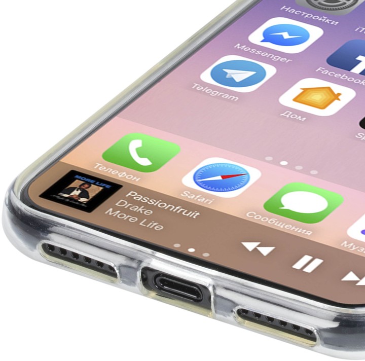Krusell zadní kryt BOVIK pro Apple iPhone X, transparentní_1865318107
