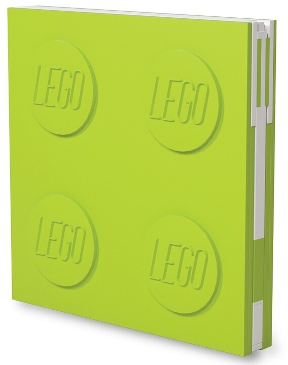Zápisník LEGO, s gelovým perem, světle zelená_114689336