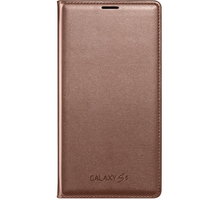 Samsung flipové pouzdro s kapsou EF-WG900B pro Galaxy S5, zlatá_1821876293