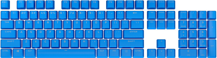 Corsair vyměnitelné klávesy PBT Double-shot Pro, 104 kláves, Elgato Blue, US_85199813